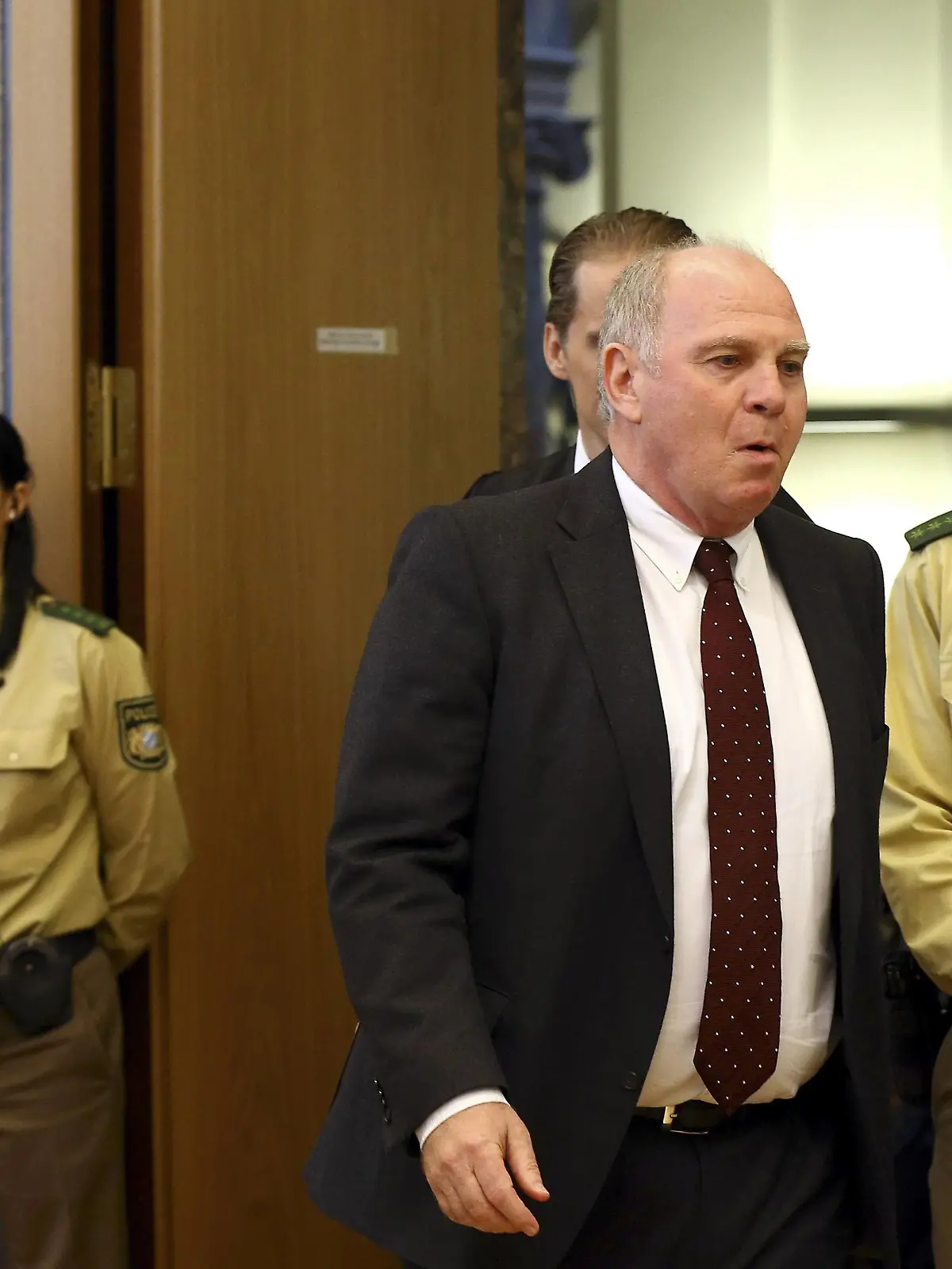 Uli Hoeness beim letzten Prozesstag der Steuerhinterziehungsverhandlung gegen Uli Hoeneß vor der 5. Strafkammer des Landgerichts München II. München, 13.03.2014 Foto:xD.xBedrosianx/xFuturexImageUli Hoeneß the last The trial the  against Uli Hoeneß before the 5 Criminal Division the District Court Munich II Munich 13 03 2014 Photo XD