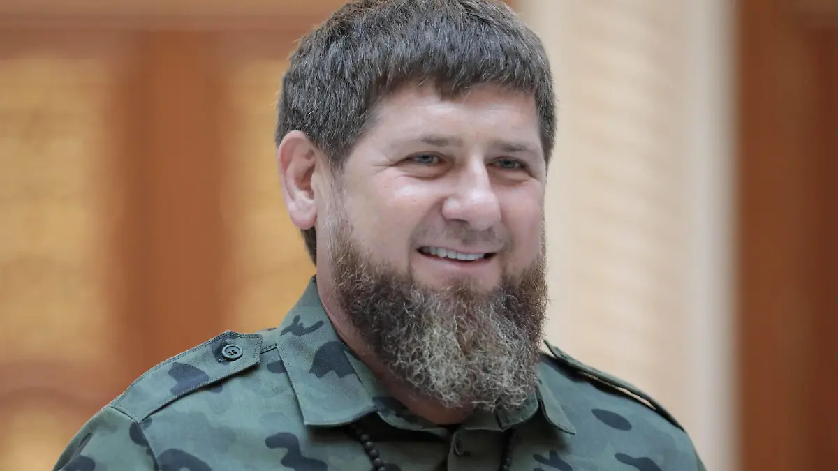  GROZNY, RUSSIA - SEPTEMBER 22, 2021: Chechen leader Ramzan Kadyrov attends a ceremony to present government awards to officers of the Chechen branch of the Russian Federal National Guard Service Rosgvardia. Yelena Afonina/TASS PUBLICATIONxINxGERxAUTxONLY TS111822