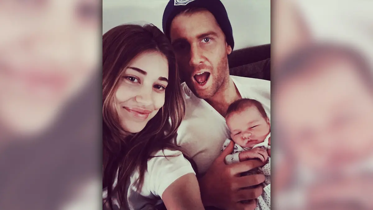 Erin Langmaid, Daniel Carty und ihr Baby Isla