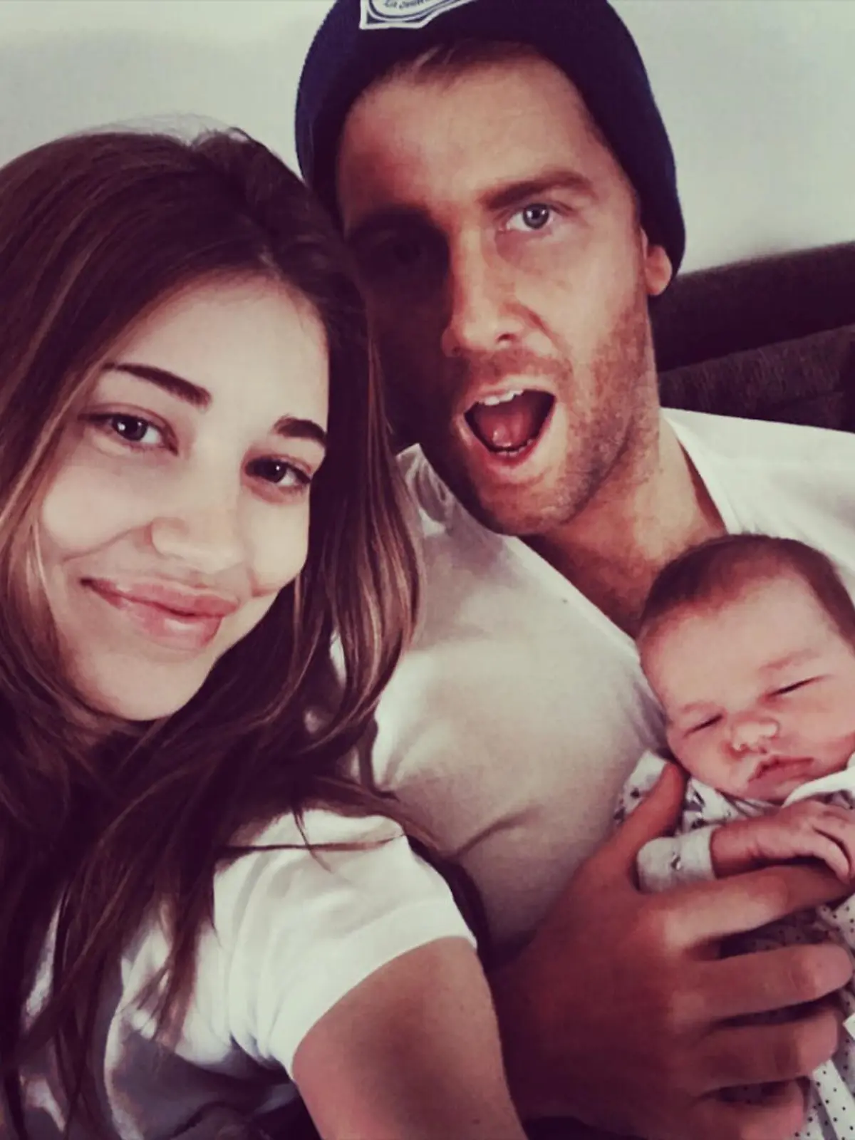 Erin Langmaid, Daniel Carty und ihr Baby Isla