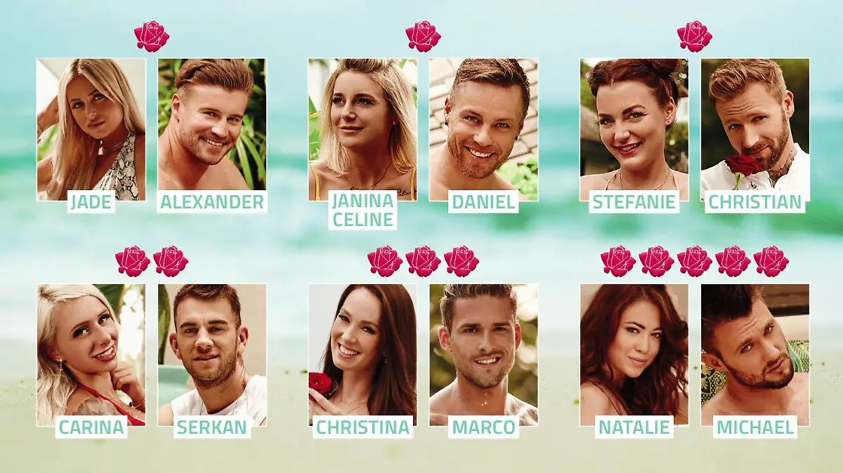 Diese Paare haben sich in der fünften Woche von "Bachelor in Paradise" gefunden.