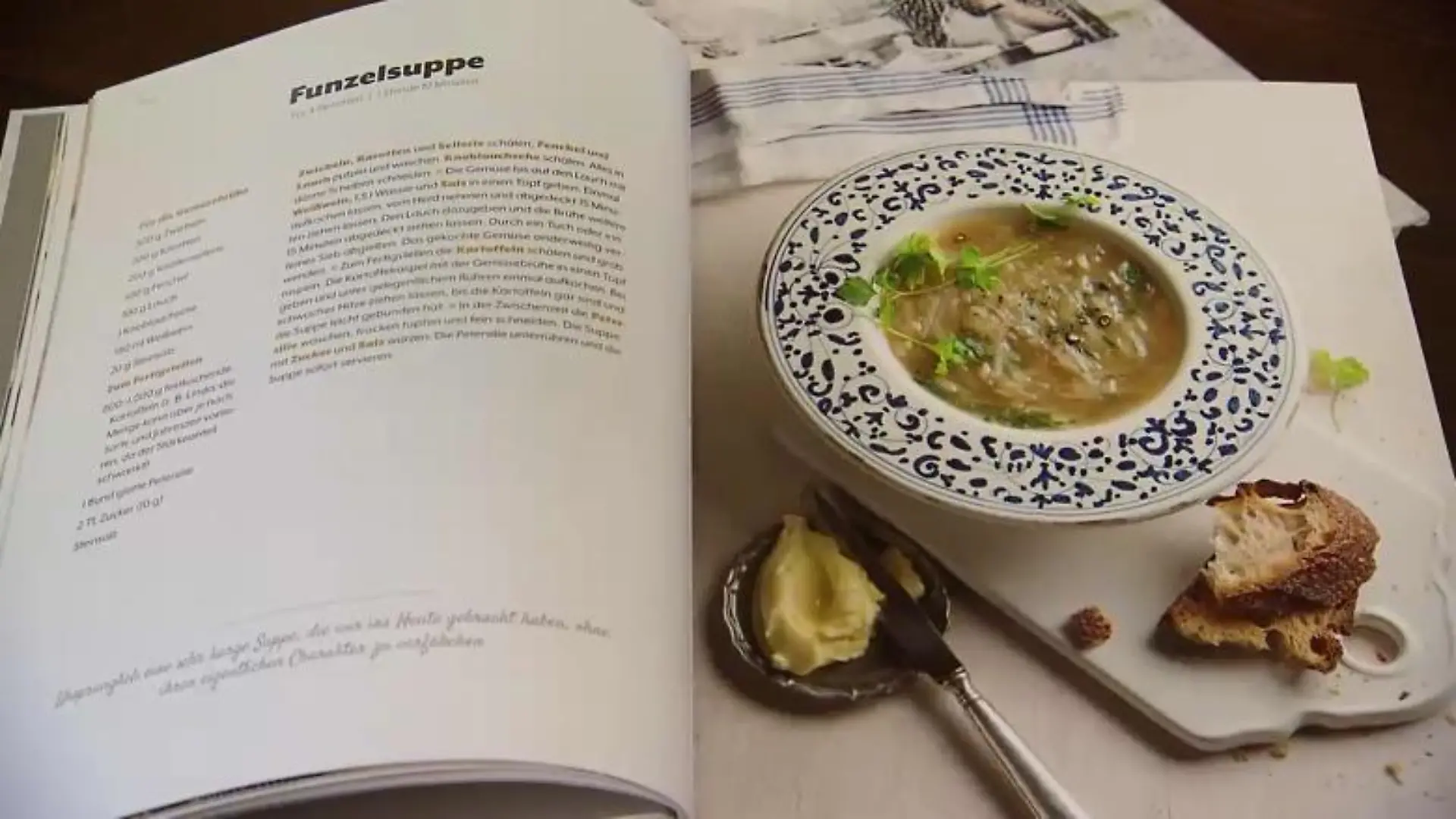 Funzelsuppe Rezept Buch "Unser Kulinarisches Erbe"