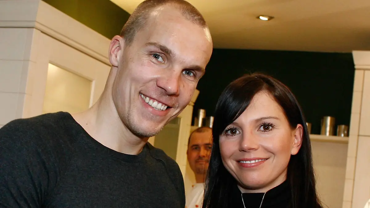 Torwart Robert Enke und Frau Teresa