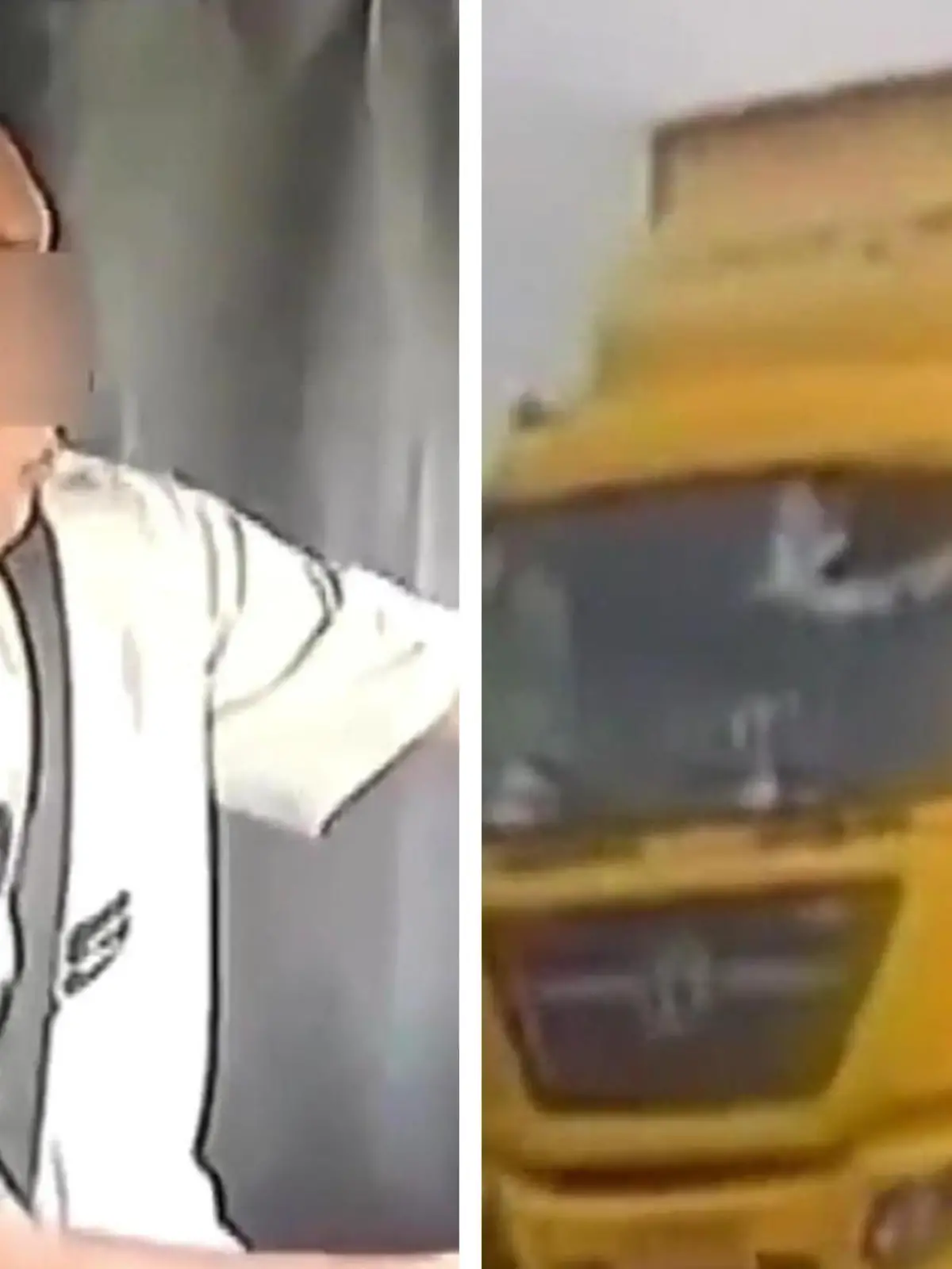 Dieser Mann hatte wirklich Glück: Eine schwere Stahlplatte fliegt bei voller Fahrt durch seine Windschutzscheibe und trifft ihn am Kopf. Doch durch eine kleine Bewegung streift die Platte ihn lediglich - und verursacht eine tiefe Schnittwunde und eine Verschiebung des Schädels.