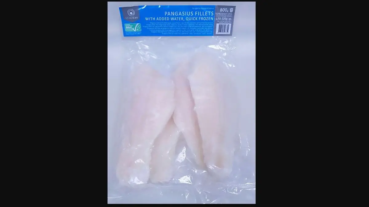 Lebensmittelrückruf von Tiefkühl-Pangasiusfilet "Sealight".