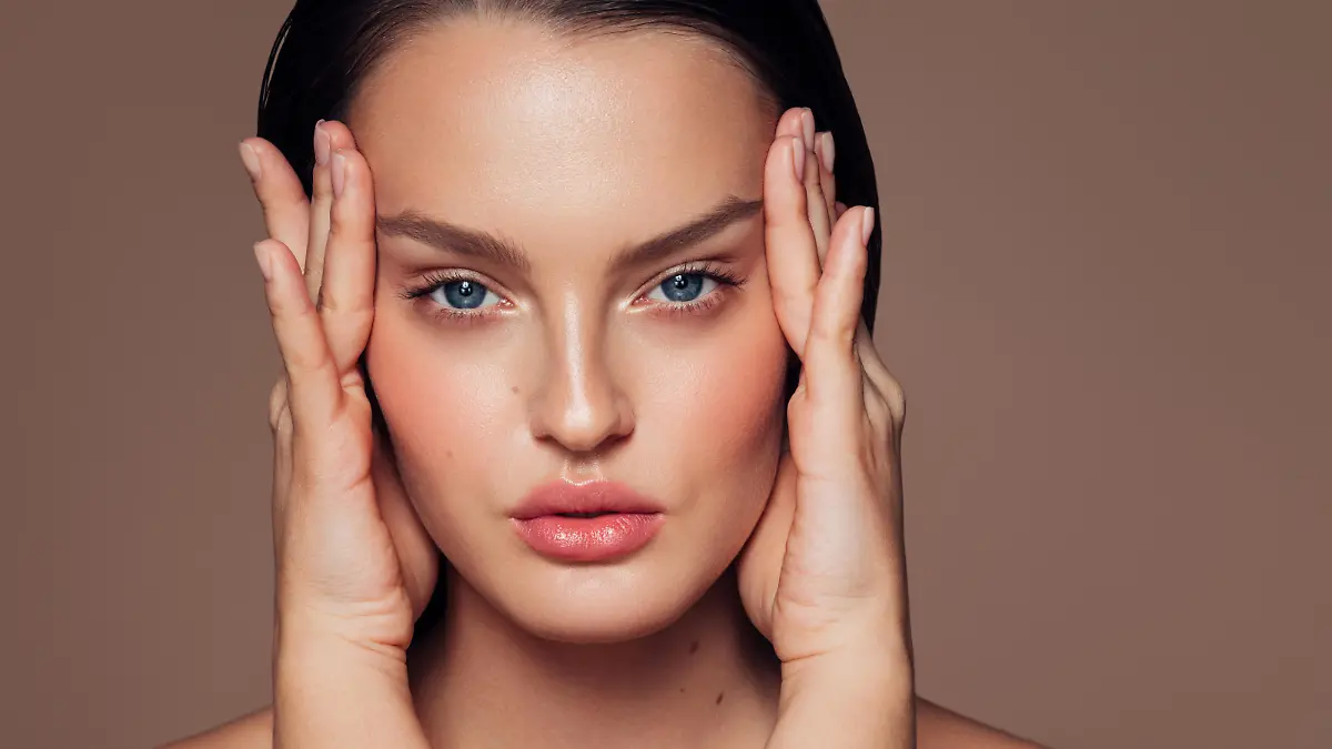Portrait of a beautiful woman with natural make-up