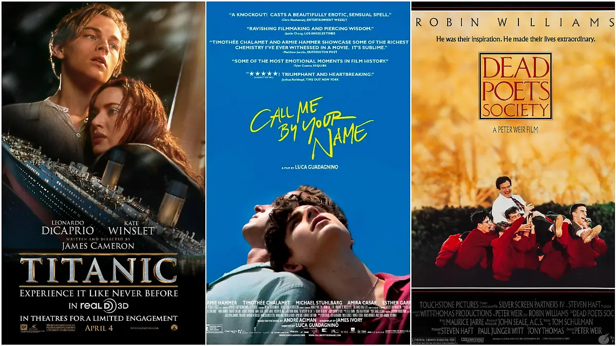 Titanic, Call Me By Your Name und Der Club der toten Dichter