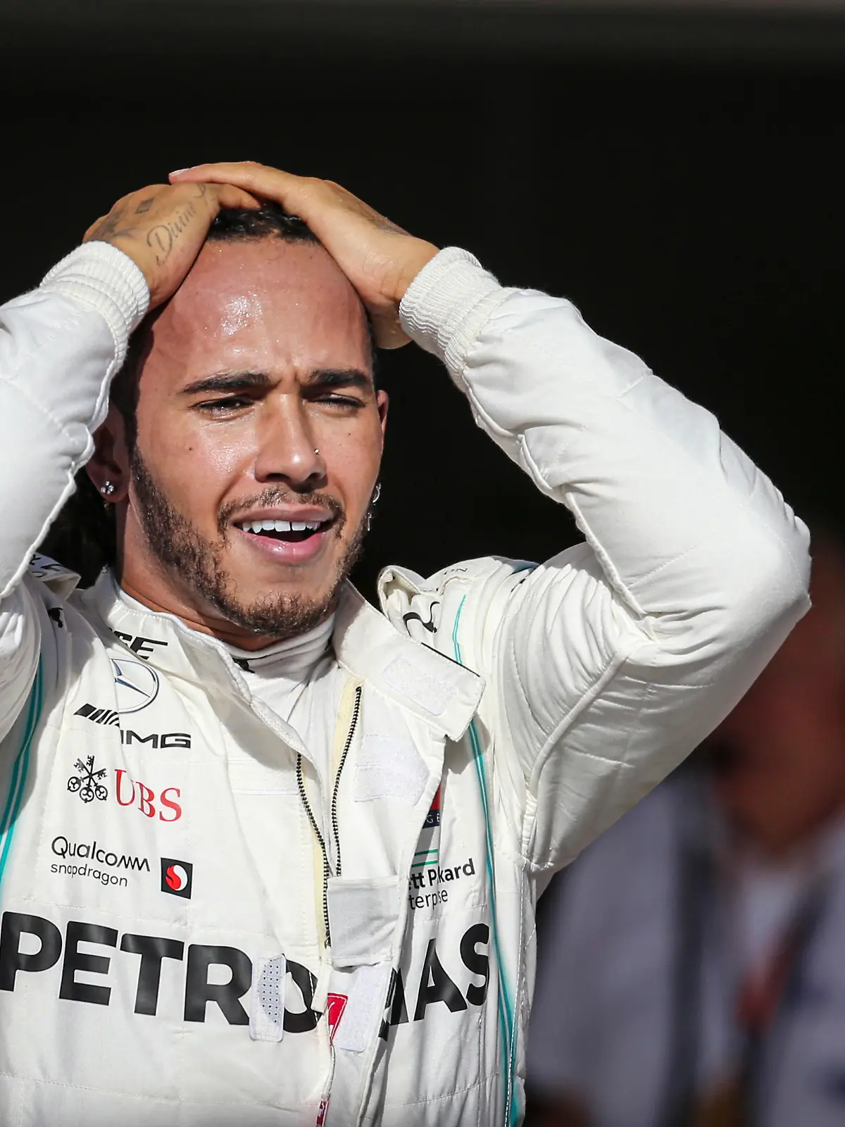 Motorsports: FIA Formula One World Championship, WM, Weltmeisterschaft 2019, Grand Prix of United States, 44 Lewis Hamilton GBR, Mercedes AMG Petronas Motorsport celebrates winning the F1 World Drivers Championship 2019 Austin United States of America 
