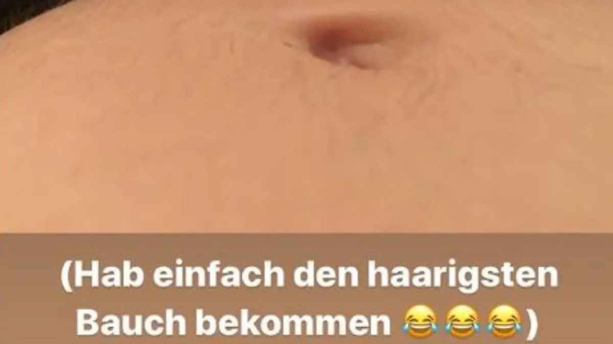 Marie Nasemanns haariger Babybauch
