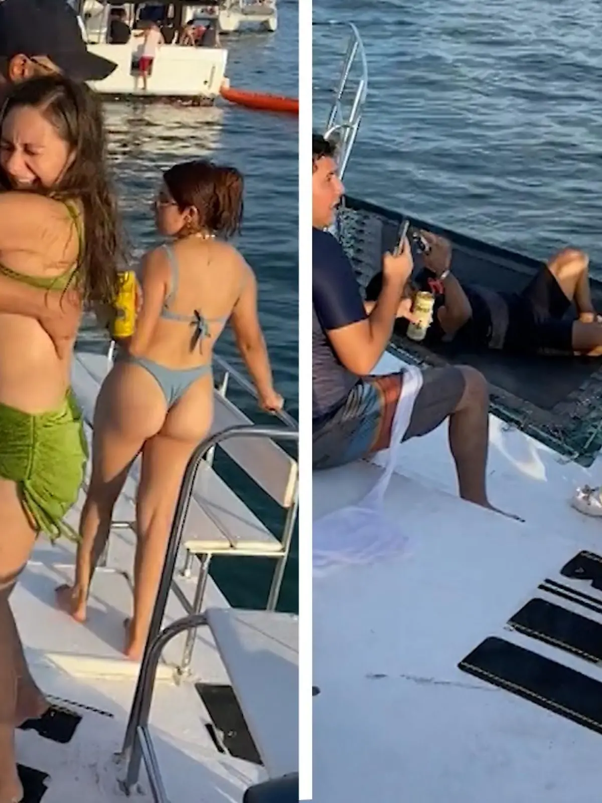 Paar über Bord! Die Kombination aus Alkohol, Unachtsamkeit und Wellengang führten zu diesem Aufruf auf einem Boot in Mexiko. Dort wurde ausgelassen ein Geburtstag gefeiert – und zwei der Gäste sind unfreiwillig nass geworden.