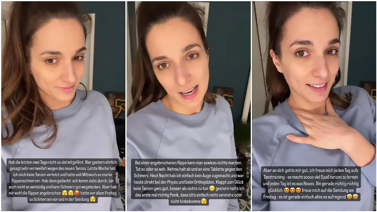 Sally gibt ihren Fans in ihrer Insta-Story ein Update.