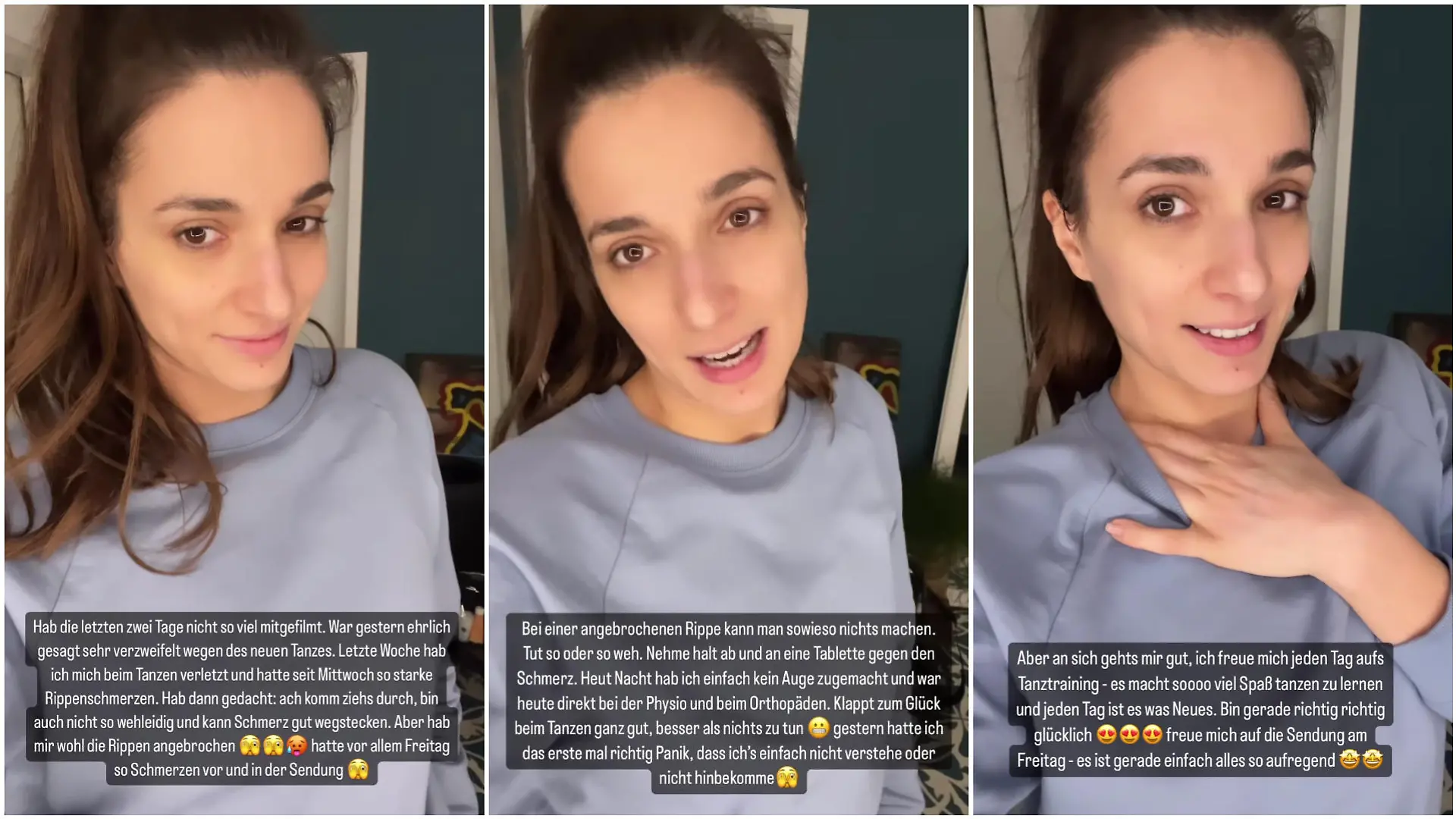 Sally gibt ihren Fans in ihrer Insta-Story ein Update.
