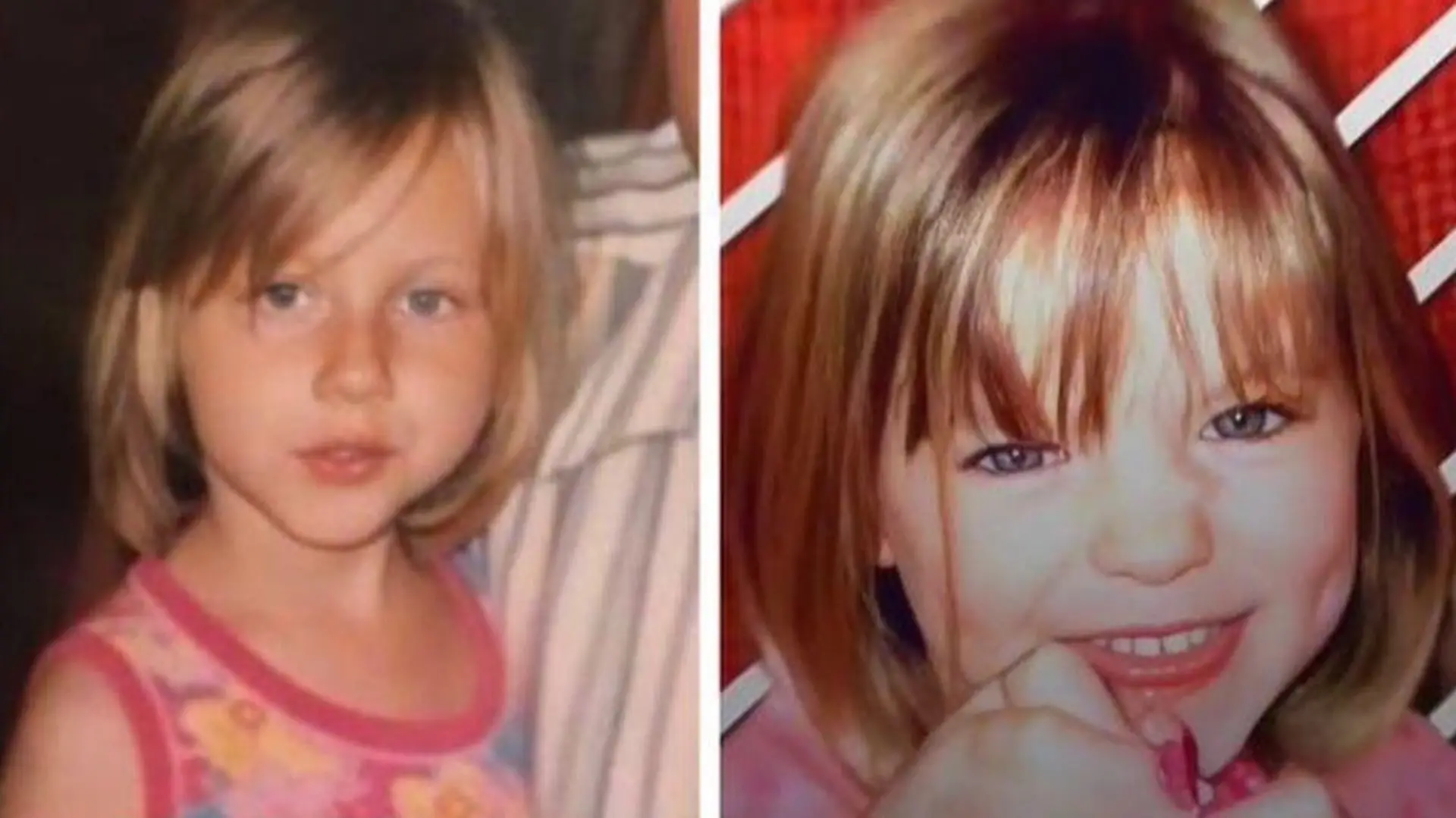 Ein Bild aus Kindertagen: Julia W. (l.) behauptet, Maddie Mc Cann zu sein.
