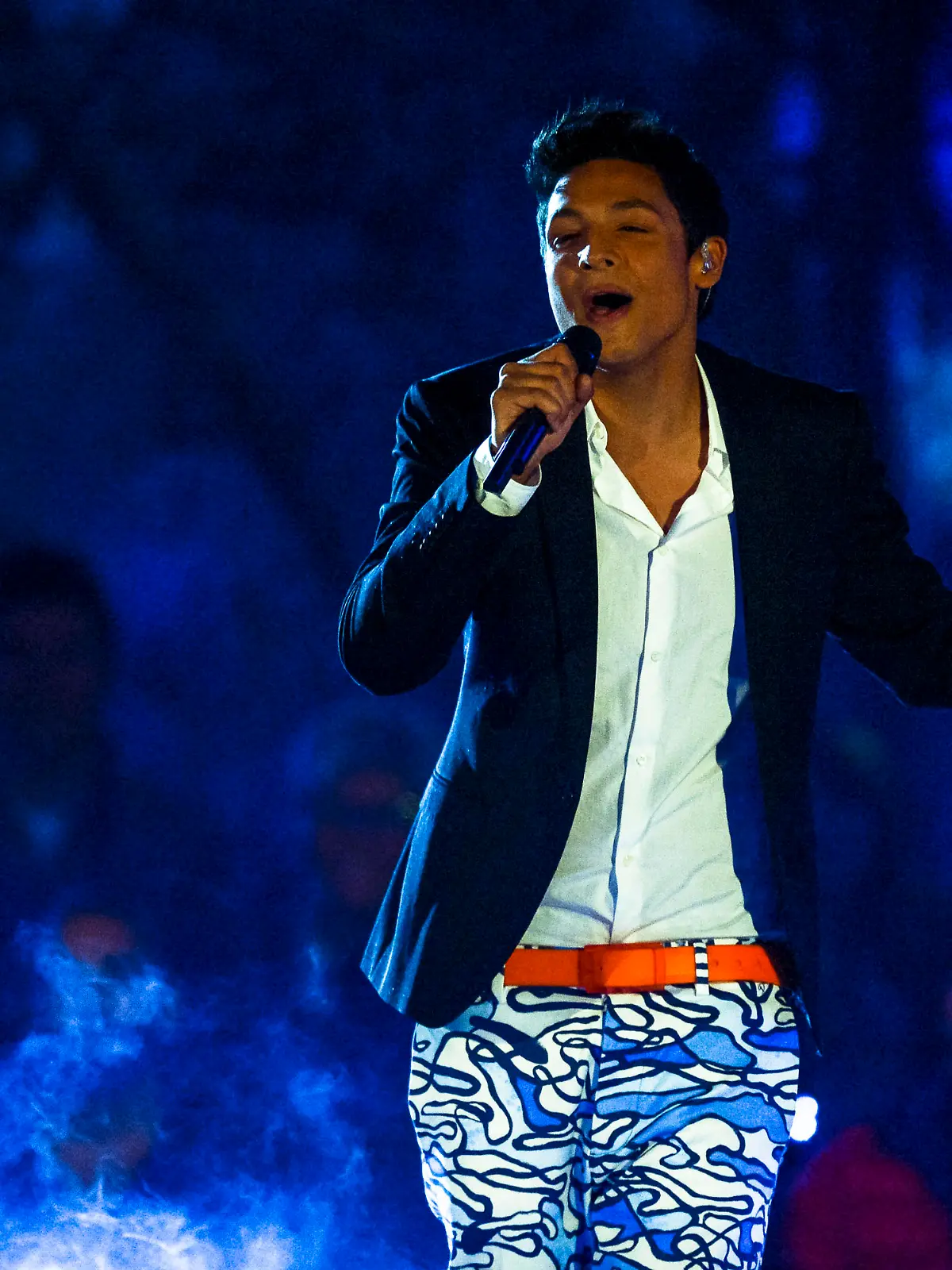 Robin Eichinger in der DSDS-Liveshow im April 2015.