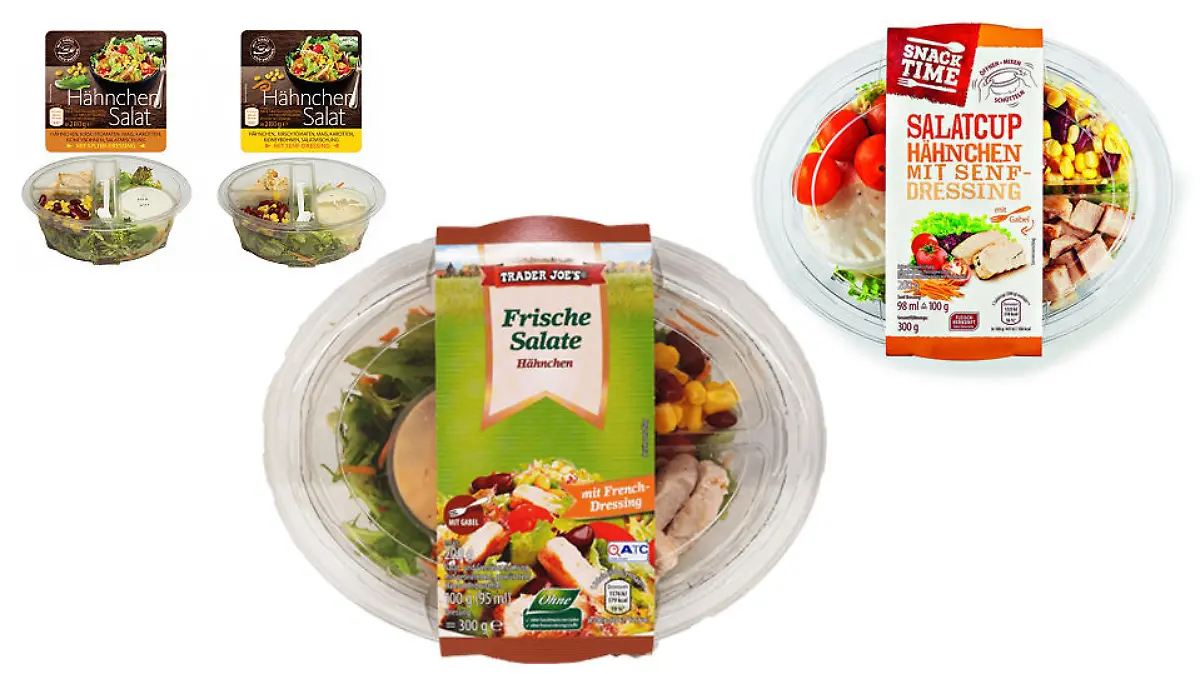 Hähnchensalate bei Aldi und Netto zurückgerufen