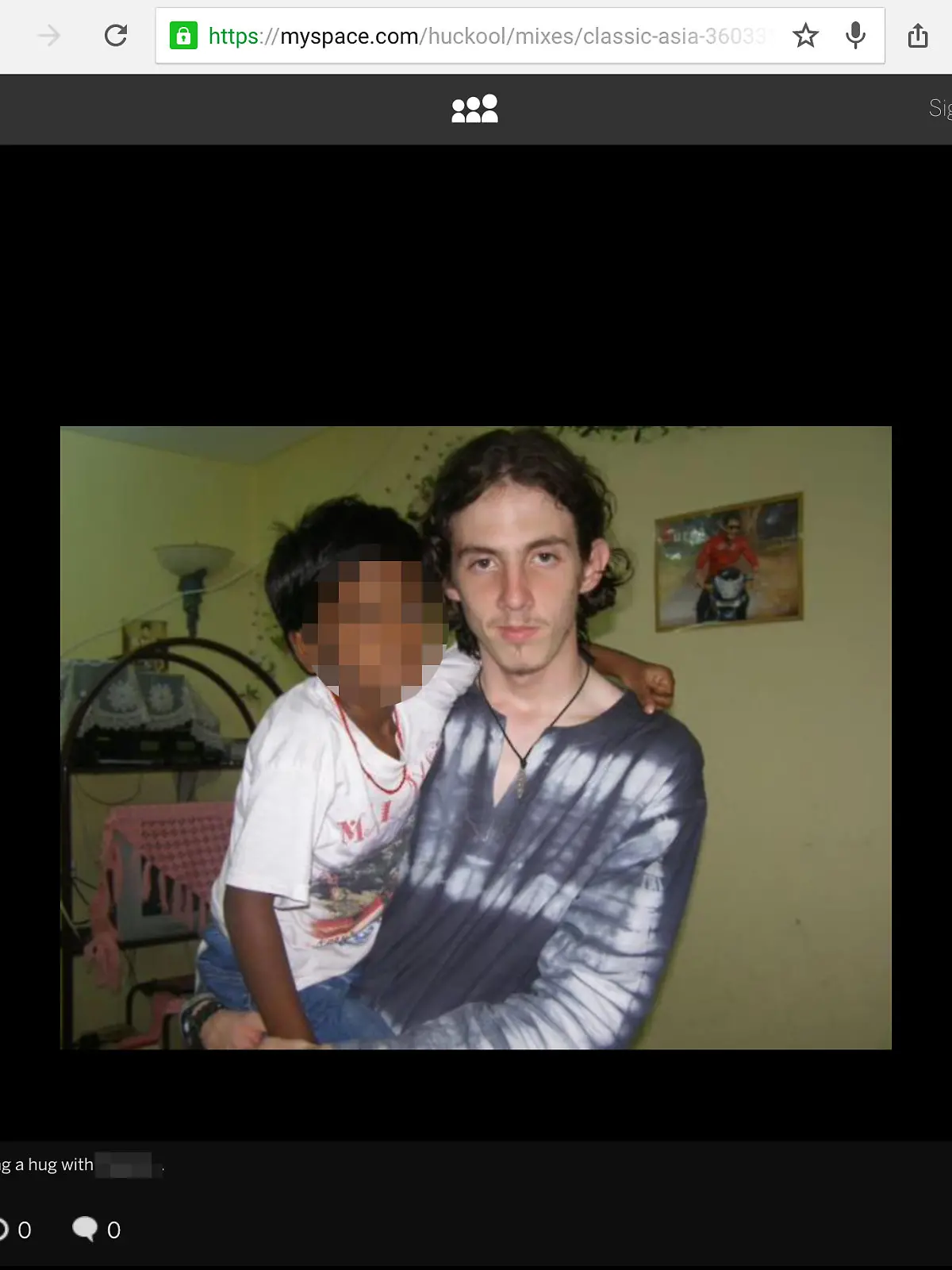 Richard Huckle court case. PIXELATED BY PA PICTURE DESK Undated image taken from Richard Huckle's Myspace page, as one of Britain's worst paedophiles who abused up to 200 Malaysian children and posted videos of his depraved acts on the dark web has been handed 22 life sentences. Issue date: Monday June 6, 2016. Freelance photographer Richard Huckle, 30, from Ashford in Kent, admitted an unprecedented number of offences against children aged between six months and 12 years from 2006 to 2014. See PA story COURTS Paedophile. Photo credit should read: Myspace/PA Wire NOTE TO EDITORS: This handout photo may only be used in for editorial reporting purposes for the contemporaneous illustration of events, things or the people in the image or facts mentioned in the caption. Reuse of the picture may require further permission from the copyright holder. URN:26525450 |