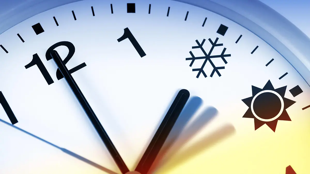 Uhr, Umstellung von Sommerzeit auf Winterzeit