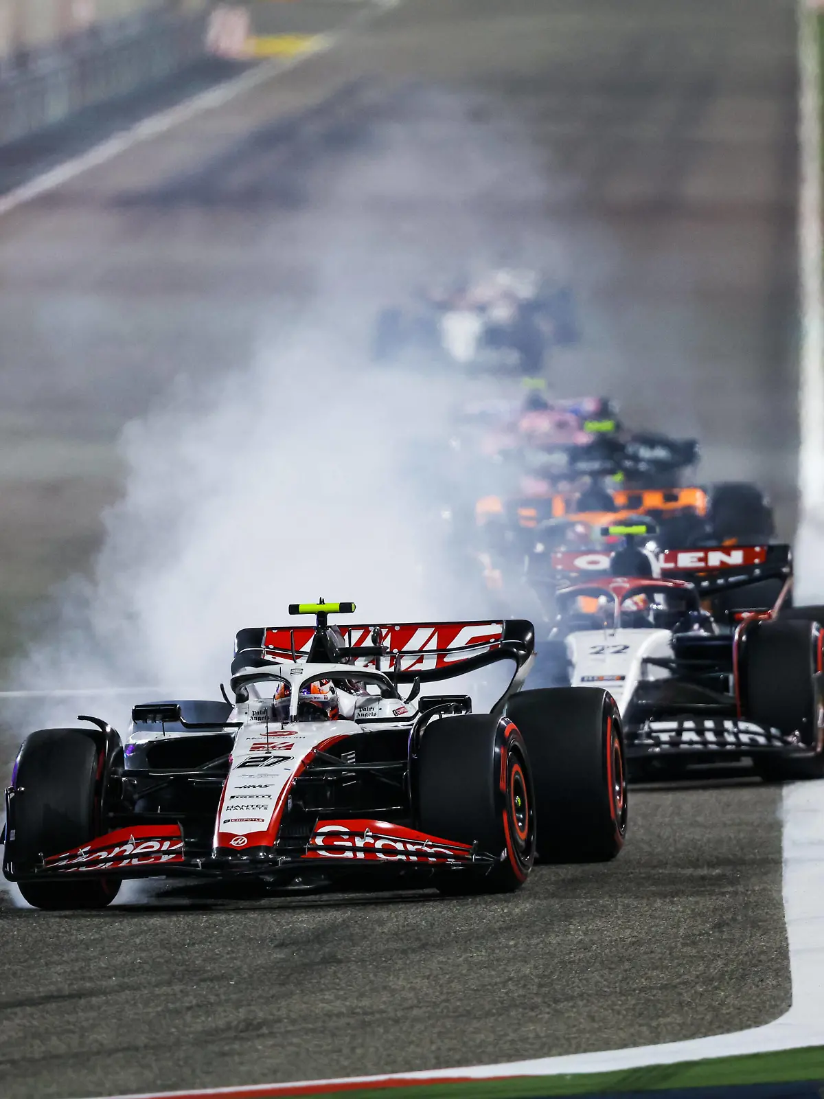 27 HULKENBERG Nico ger, Haas F1 Team VF-23 Ferrari, action during the Formula 1 Gulf Air Bahrain Grand Prix 2023, 1st round of the 2023 FIA Formula One World Championship, WM, Weltmeisterschaft from March 3 to 5, 2023 on the Bahrain International Circuit, in Sakhir, Bahrain - F1 - BAHRAIN GRAND PRIX 2023 - RACE DPPI/Panoramic PUBLICATIONxNOTxINxFRAxITAxBEL 20230305_G0OD2370