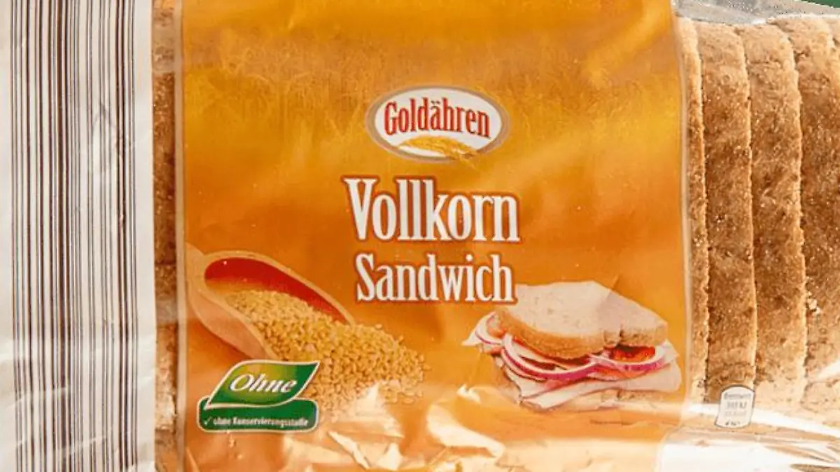 Produktbild zurückgerufener Toast bei Aldi.