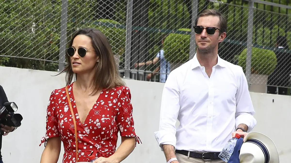 Pippa Middleton et son mari James Matthews CELEBRITES : Village Roland Garros 2018 - 27/05/2018 GwendolineLeGoff/Panoramic PUBLICATIONxNOTxINxFRAxITAxBEL