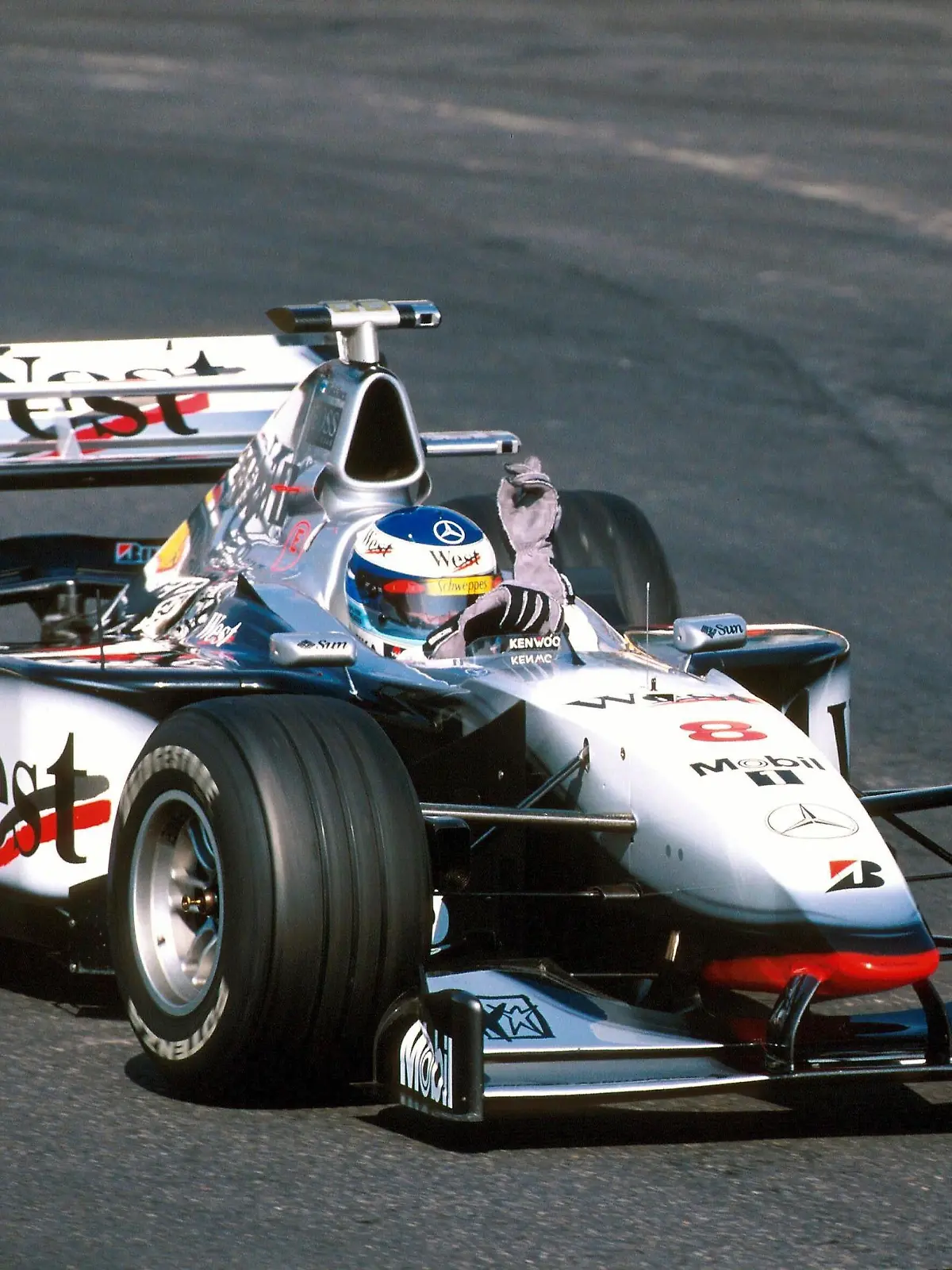 Mika Häkkinen gewann 1998 den Fahrer-Titel mit McLaren-Mercedes