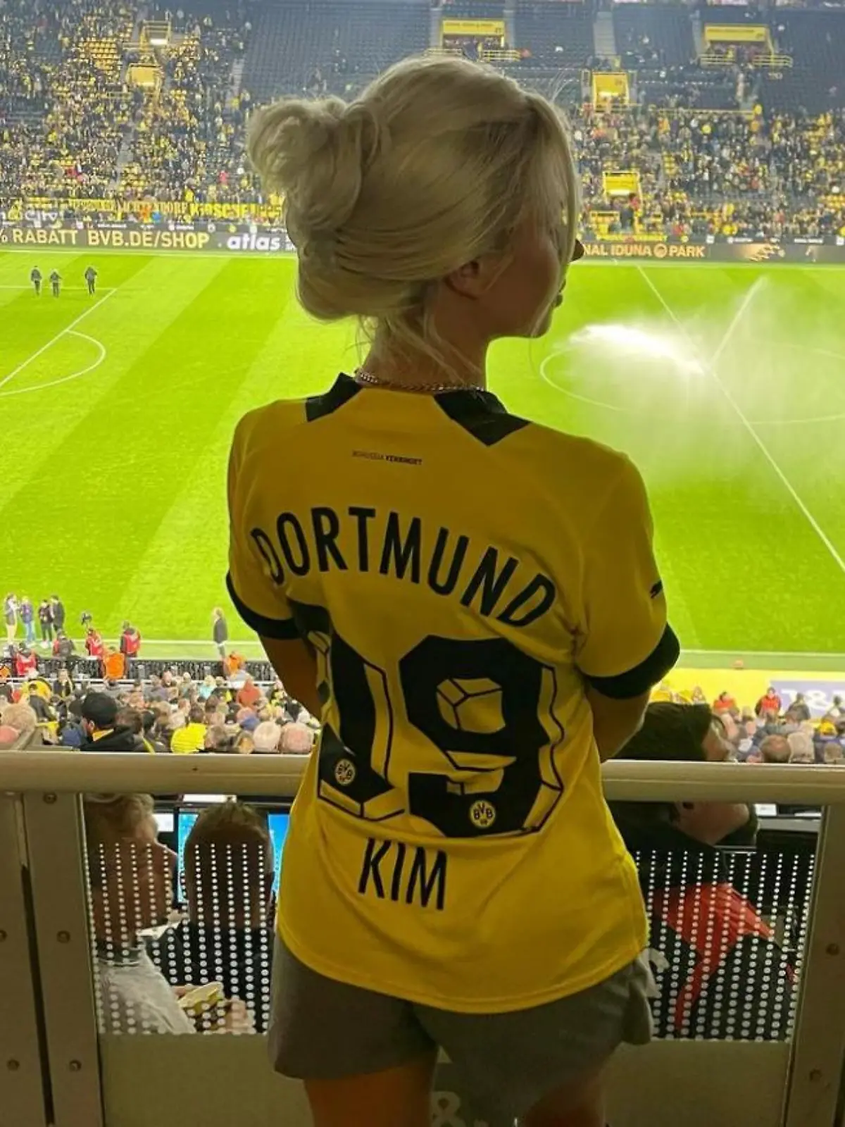 Kim Schiele im Stadion.