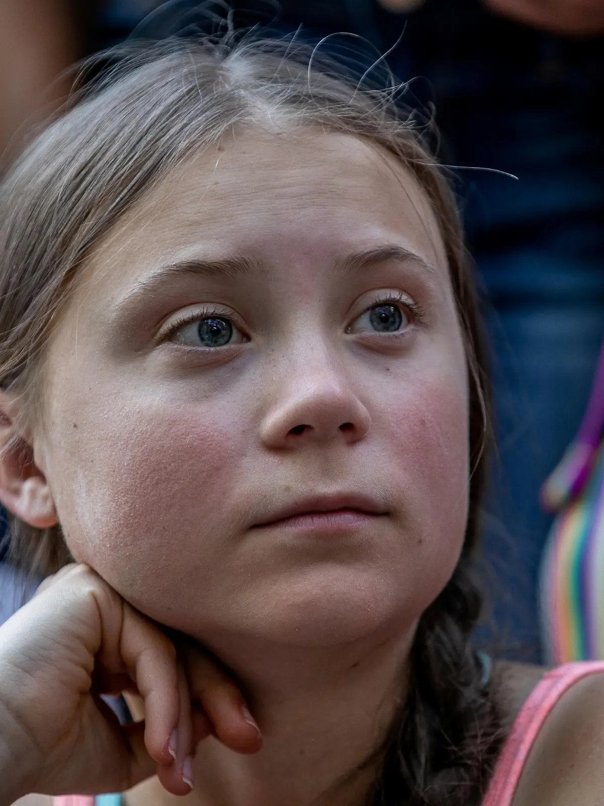 FILE PHOTO: Swedish activist Greta Thunberg participates in a youth climate change protest in front of the United Nations Headquarters in Manhattan, New York City, New York, U.S., August 30, 2019. REUTERS/Jeenah Moon/File Photo