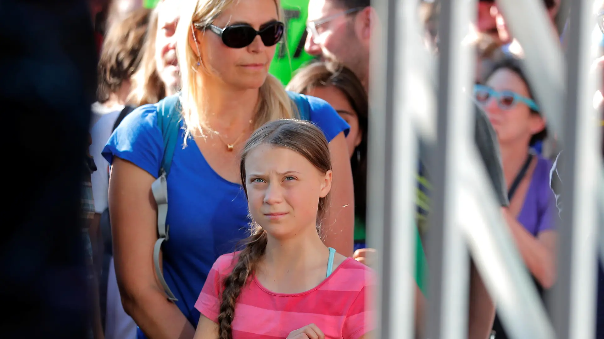 Sixteen year-old Swedish climate activist Greta Thunberg and her mother Malena Ernman participate in the Global Climate Strike in lower Manhattan in New York, U.S., September 20, 2019. REUTERS/Lucas Jackson