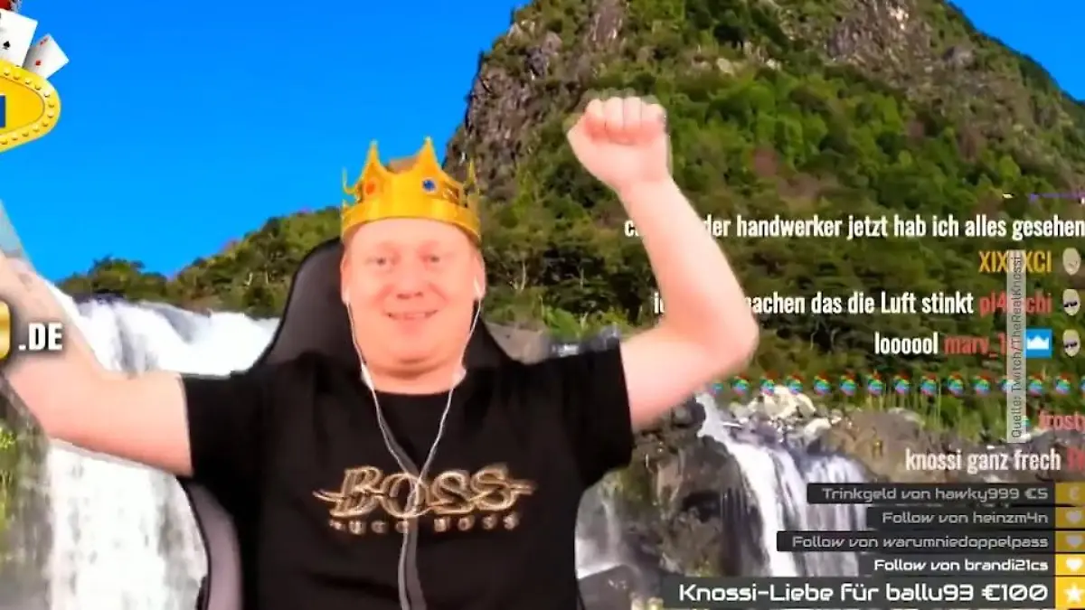 Knossi auf den Spuren von Stefan Raab TV-Premiere für Twitch-Star