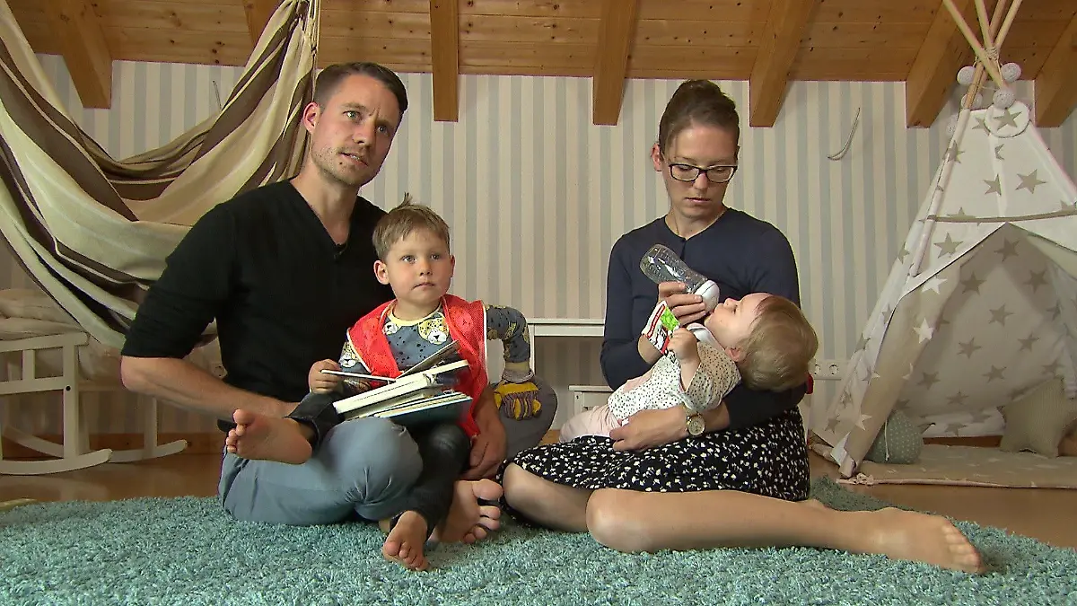 Anita und Christian Bellinghausen mit ihren Kindern Wilhelm und Mathilda.
