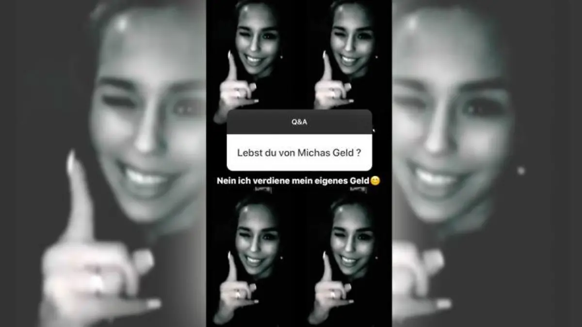 Laura Müllers Antwort bei Instagram