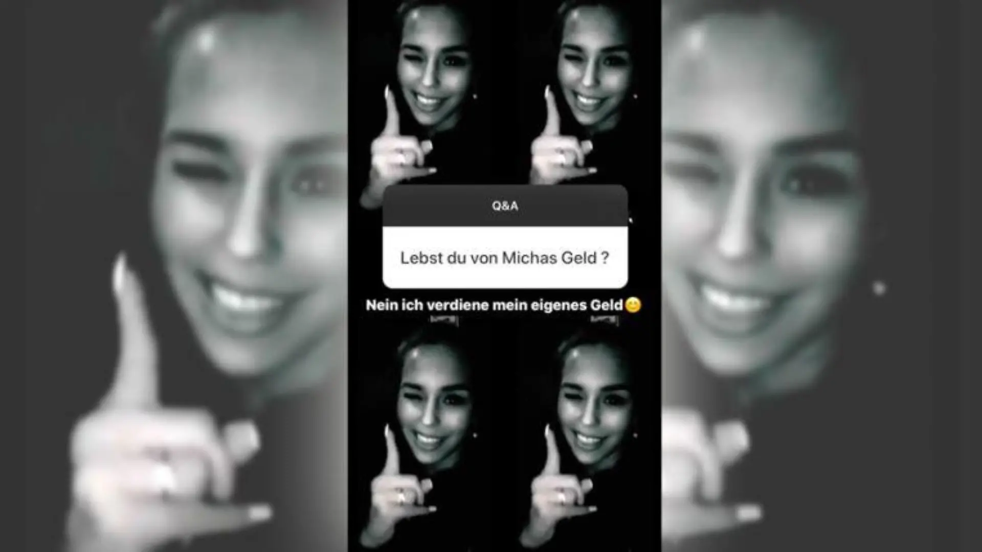 Laura Müllers Antwort bei Instagram