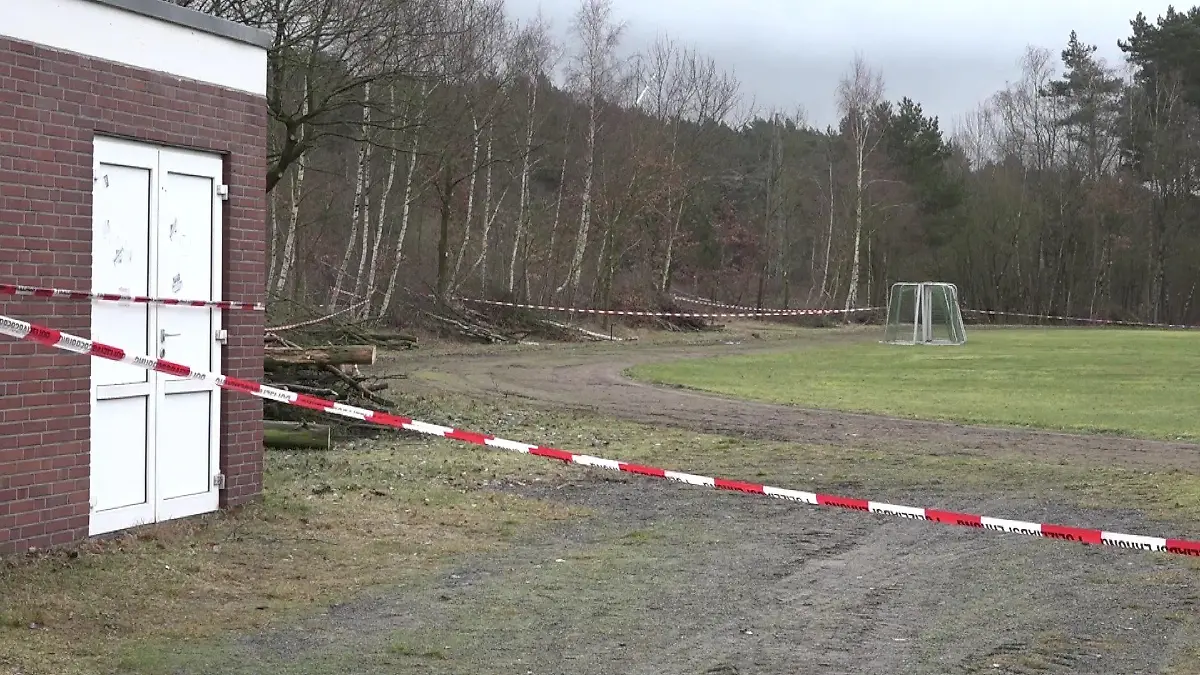 Sportplatz neben dem Schützenheim in Bramsche