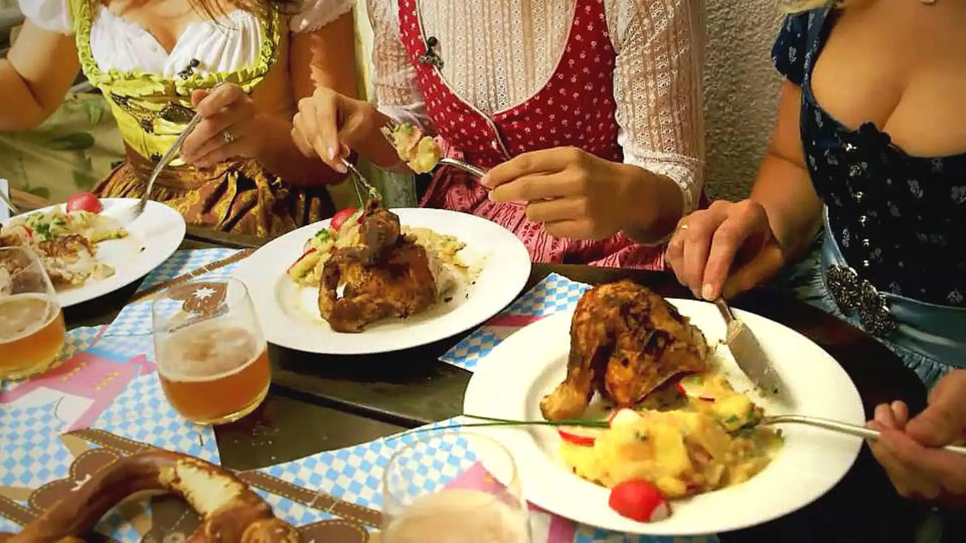 Rezept: Wiesnhendl und bayerischer Kartoffelsalat Das Punkt-12-Lieblingsgericht