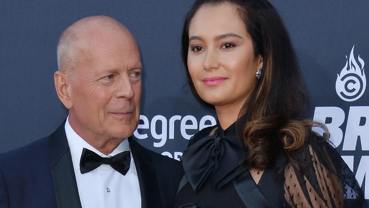 Actor Bruce Willis and his wife Emma Heming arrive for Comedy Central's "Roast of Bruce Willis" at the Hollywood palladium in Los Angeles on July 14, 2018. Photo by Jim Ruymen/UPI Photo via Newscom picture alliance