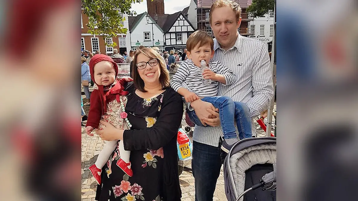 April Griffiths und ihre Familie