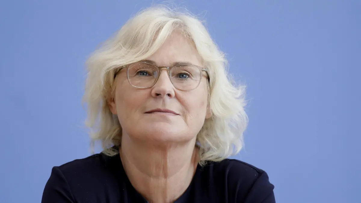 Christine Lambrecht, Bundesministerin der Justiz und fuer Verbraucherschutz, SPD, PK im Rahmen der offenen Tuer der Bundespressekonferenz, DEU, Berlin, 17.08.2019  