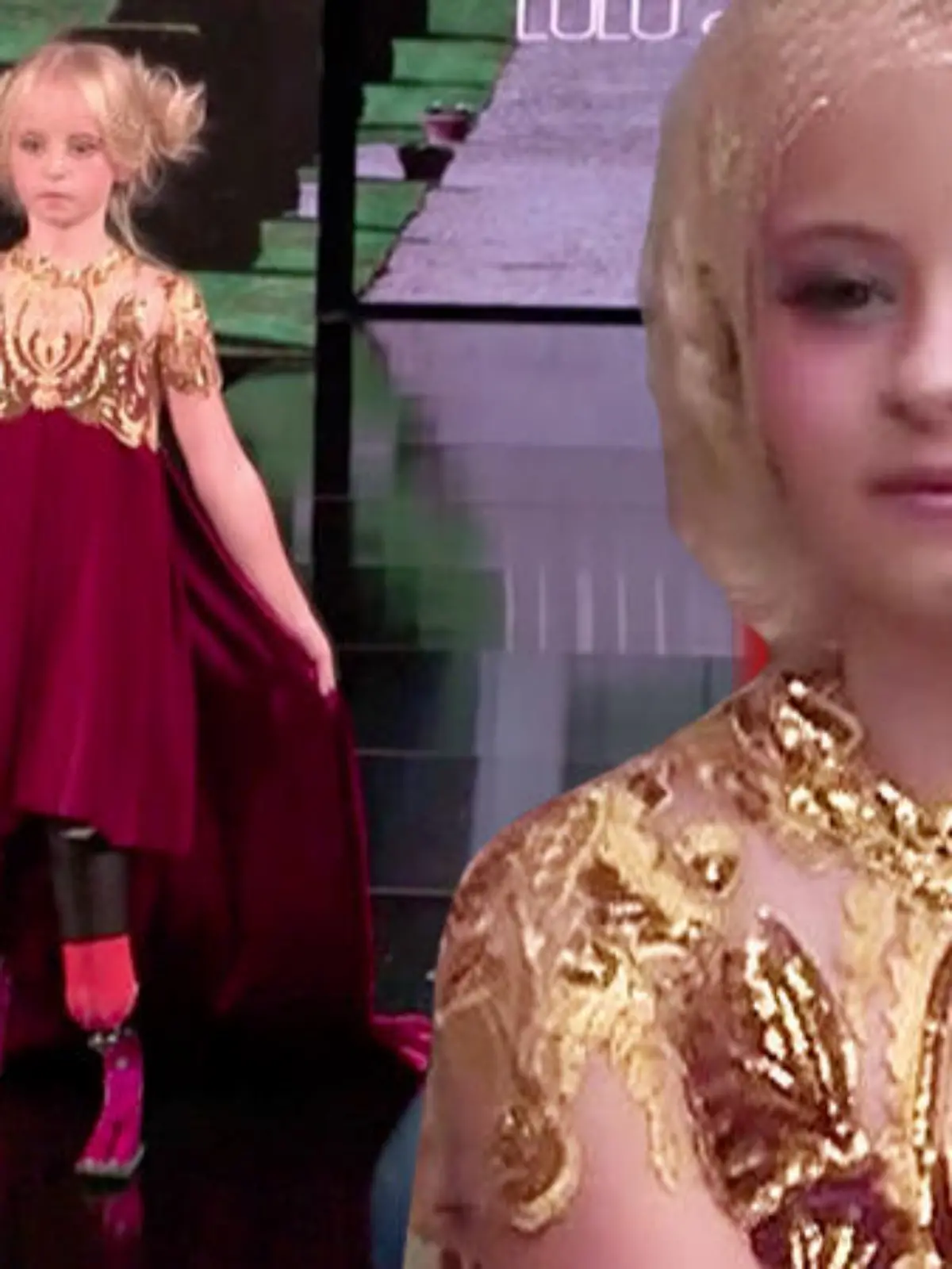 Daisy-May Demetre (9) auf der New York Fashion Week