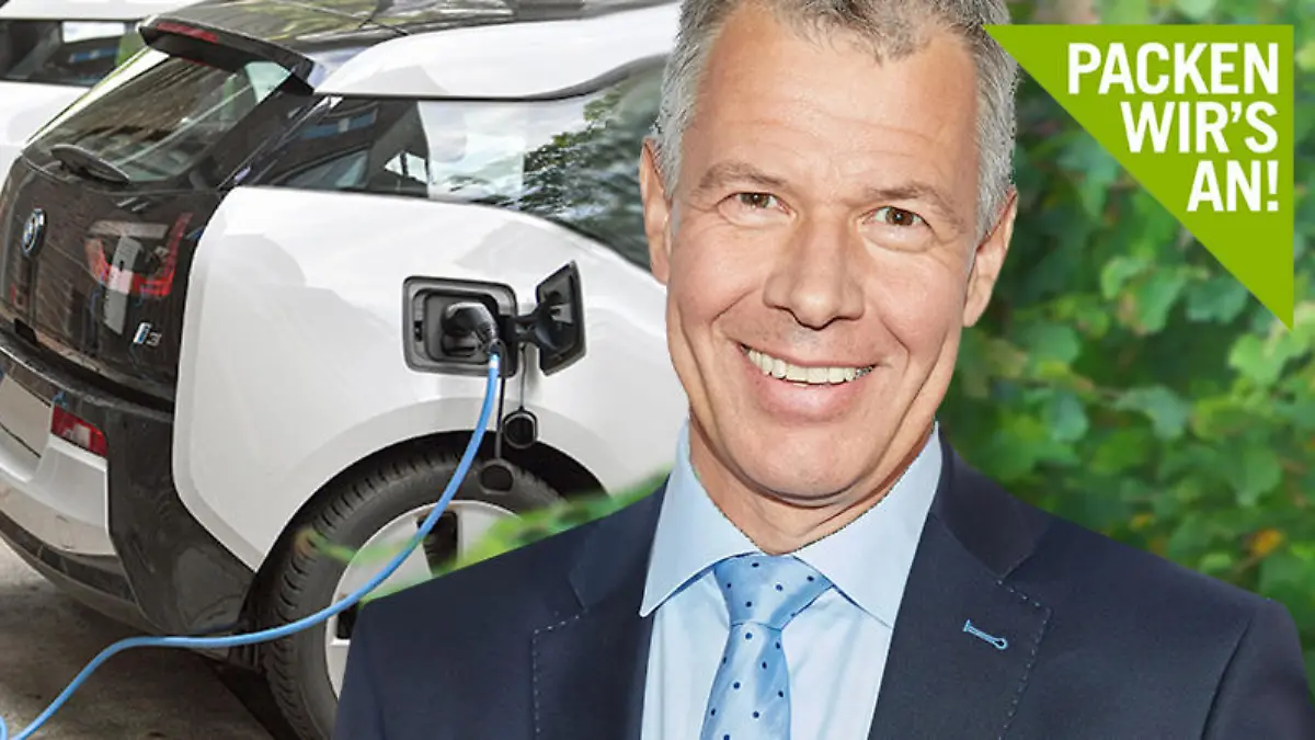 Peter Kloeppel liebt E-Mobilität