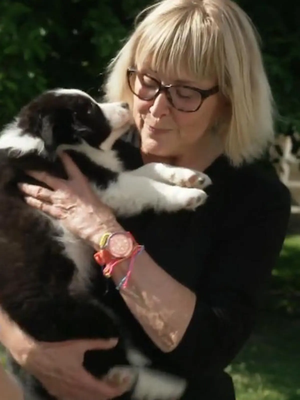 Rentnerin Claudia Fischer hat bereits fünf Hunde. Jetzt darf der sechste bei ihr einziehen: Bordercollie-Welpe  Moritz!
