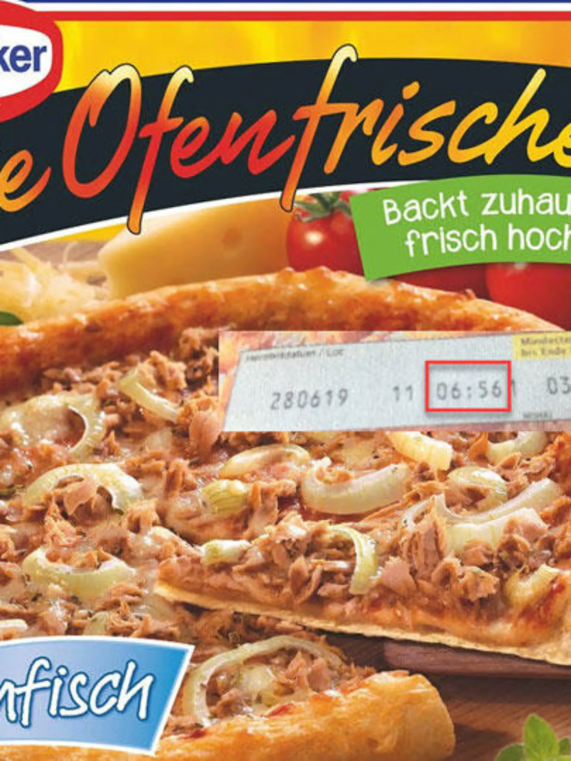 Der Lebensmittelkonzern Dr. Oetker ruft wegen möglicher Plastikteilchen auf dem Belag seine Pizzen "Die Ofenfrische – Thunfisch" zurück.