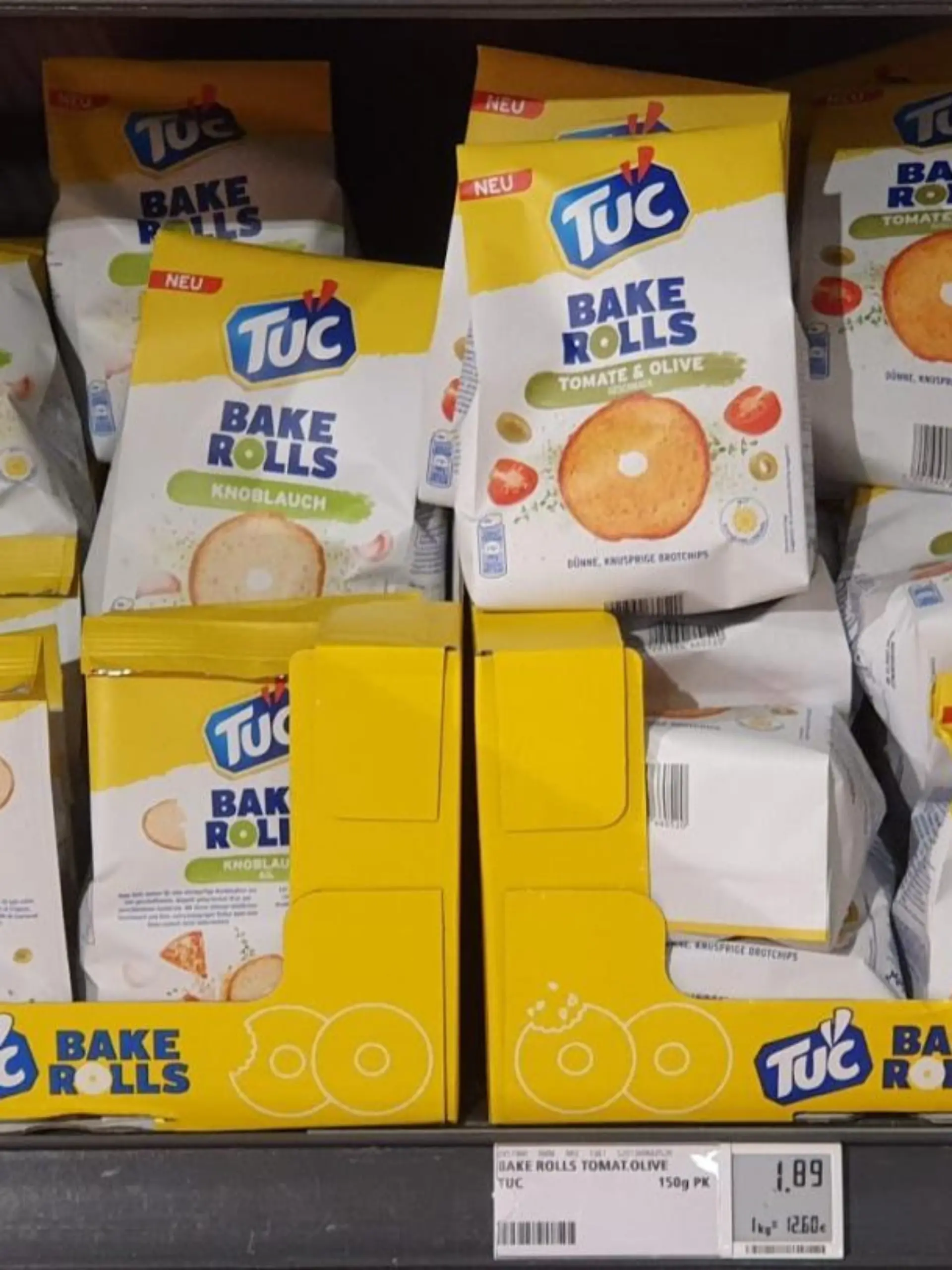 Tuc Bake Rolls im Supermarkt