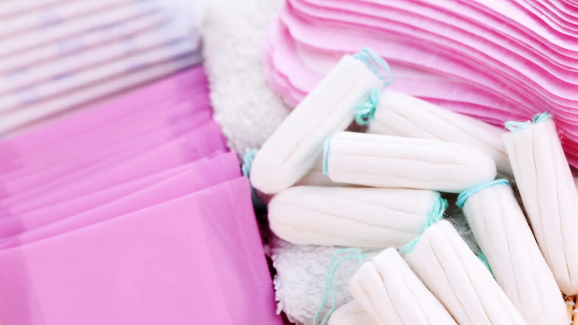 Tampons, Binden und weitere Hygieneprodukte