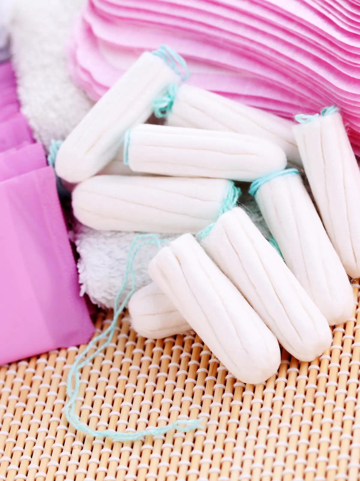 Tampons, Binden und weitere Hygieneprodukte