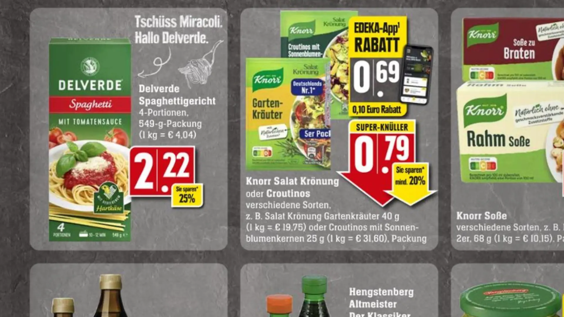 Mit einem Seitenhieb auf Mars wirbt Edeka für die Miracoli-Alternative von Delverde.