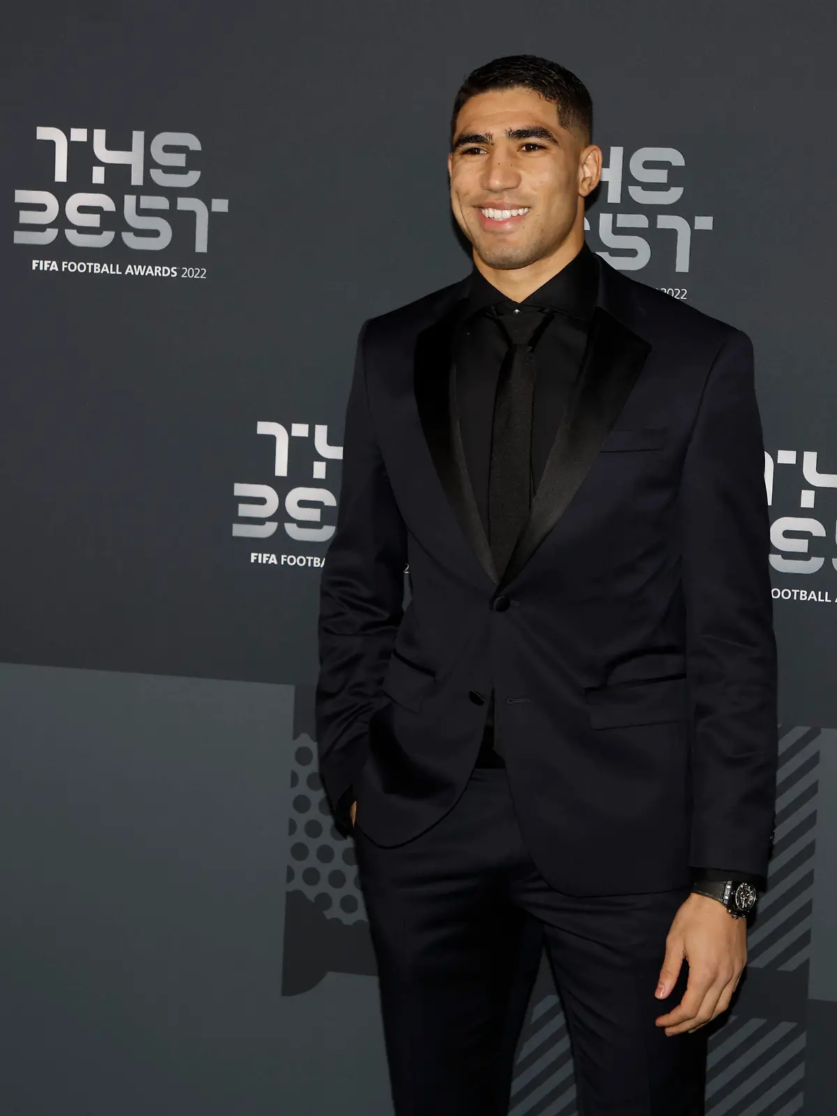 27 Fevrier 2023 : Paris, France : Achraf Hakimi arrivant la la soirÃ e des FIFA AWARDS THE BEST 2023 Ã la Salle Pleyel. Henri Szwarc/Starface 289106 2023-02-27 Paris France PUBLICATIONxINxGERxAUTxONLY Copyright: xHenrixSwzarcx/xStarfacex 0238010582st