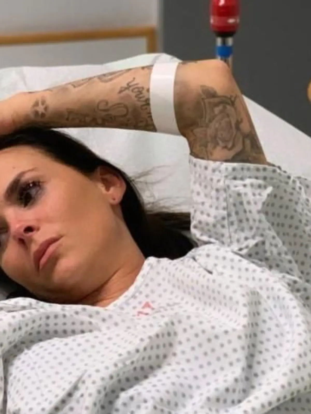 Denise Kappés im Krankenhaus: Sie wurde von einem Auto angefahren.