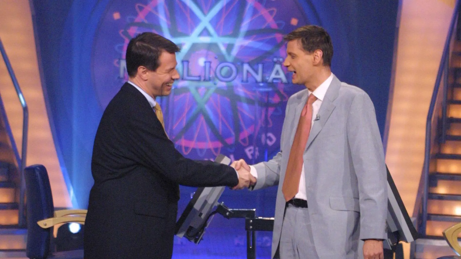 Peter Kloeppel (l.) und Günther Jauch (r.).