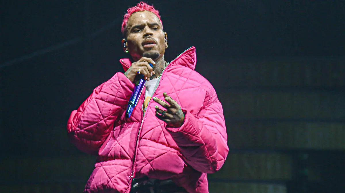 Chris Brown en concert à l'Accor Hotel Arena (Bercy) à Paris, le 23 février 2023. Chris Brown in concert at the Accor Hotel Arena (Bercy) in Paris, February 23, 2023.