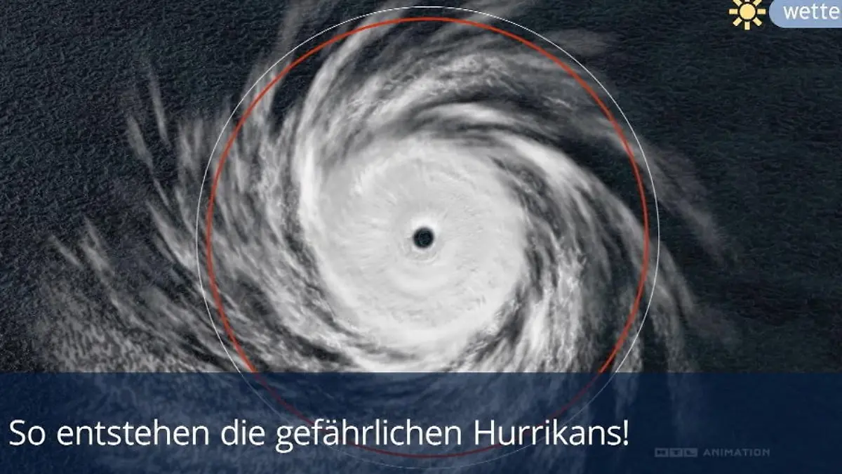 So entstehen die gefährlichen Hurrikans Hurrikans können einen Durchmesser bis 1.000 km haben